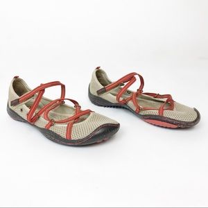 JAMBU JBU606 Barefoot Vegan Shoes Beige Orange 7